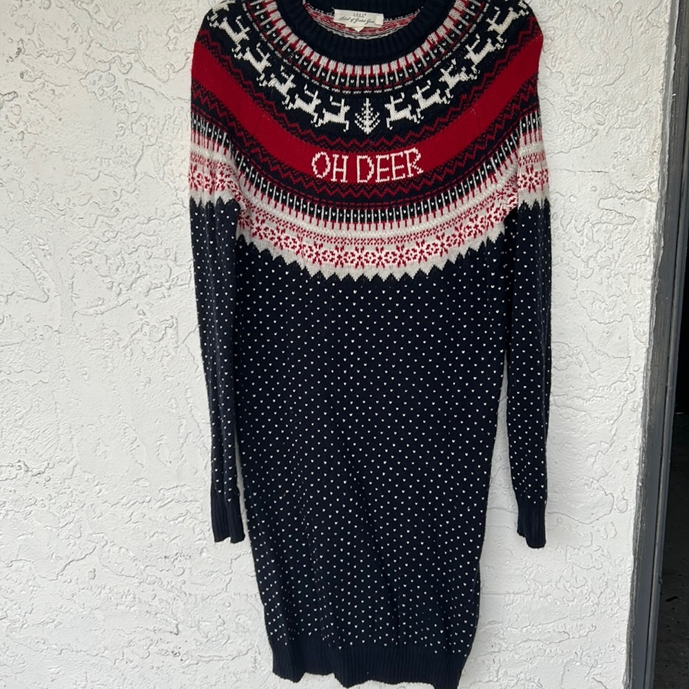 H&M Christmas sweater dress